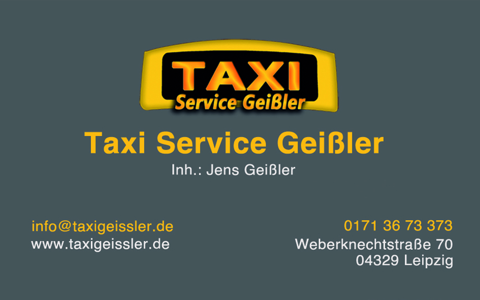 Taxi Service Geißler - Wir fahren wohin Sie wollen